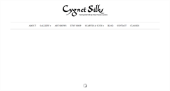 Desktop Screenshot of cygnetsilks.com